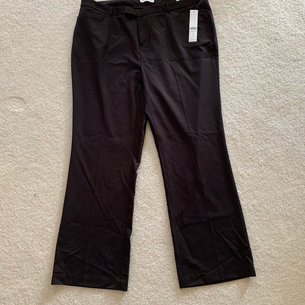 Cold water Creek dress pants in brown. Wider leg. Size 18.